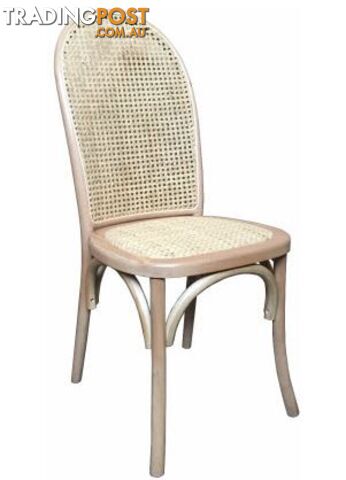 MF Tropez Beech Wood Rattan Seat Dining Chair SKU: XN1728
