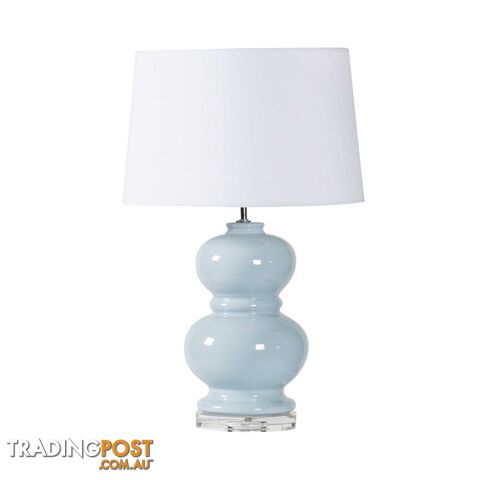 SH Alex Ceramic Table Lamp in Soft Fog SKU: 06-083