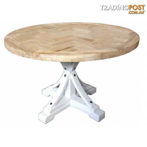 MF Brussels Recycled Elm Timber Round Dining Table SKU: BR120/140/151