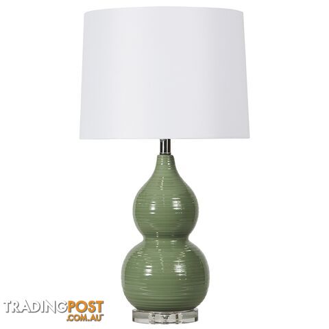 SH Mandy Ceramic Table Lamp with A Ridged Texture SKU: 06-209