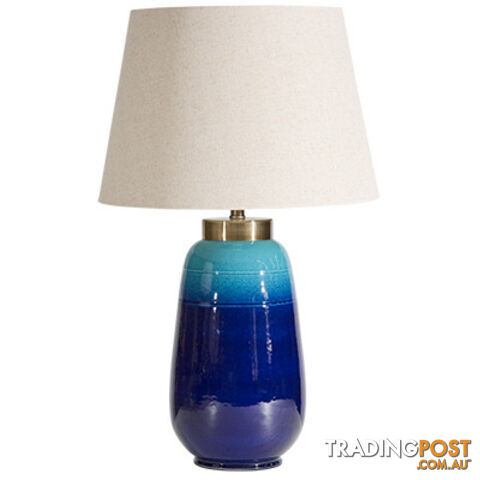 SH Ceramic Table Lamp in Azure Indigo colour SKU: 06-188