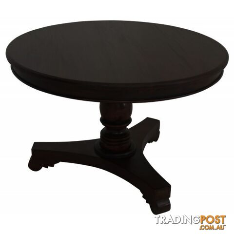 CT Tasmania Solid Timber Round Dining Table SKU: DT 120 RD