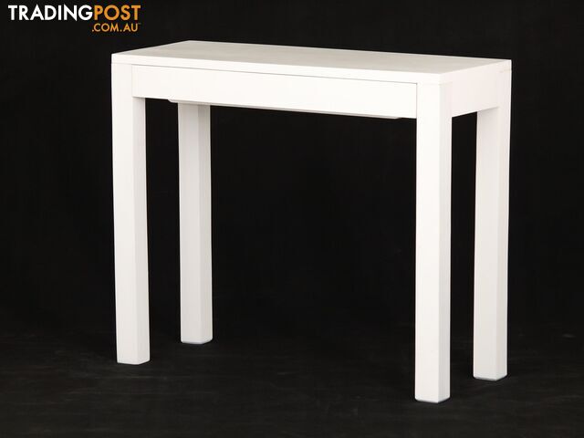 CT 1 Drawer Amsterdam Solid Mahogany Timber Sofa Table - White SKU: ST 001 TA (WH)