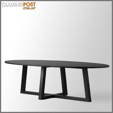 HCL BLACK STAIN TABLE-ASH WOOD 280x130x77 SKU: HCL-I752