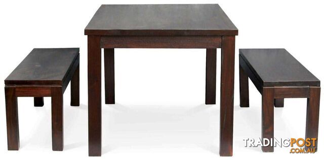 CT Dining Table and 2 Benches SKU: DT 180 100 RPN SET