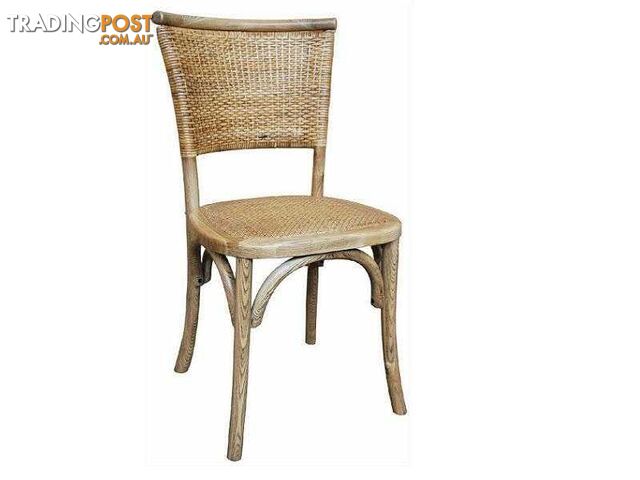 MF Provincial Oak Frame with Rattan Seat and Back Chair SKU: YY850