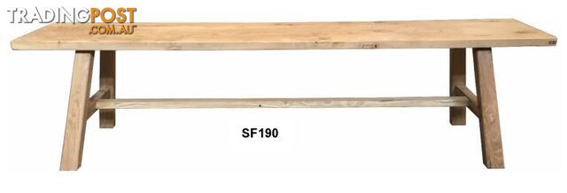 MF Shanghai Recycled Elm Timber Bench SKU: SF120-160-180-190