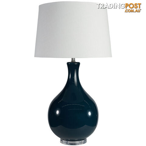 SH Dark Night Glass Table Lamp with Oversized Curved shape SKU: 06-135