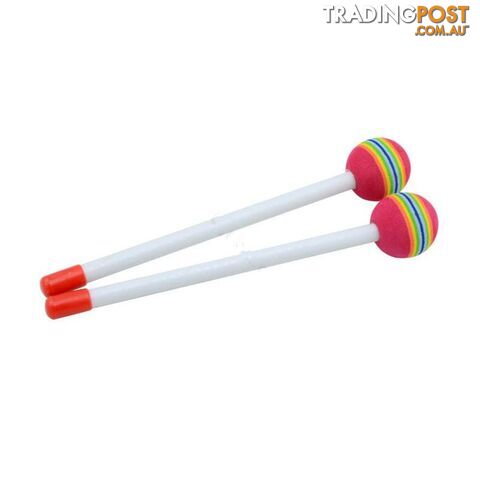 10PCS  Lollipop Rainbow Ddrumstick Orff Baby Children Hand Percussion Early Education Drum Stick Toy - 00701942929502 - CCG-LXM0671-10PCS