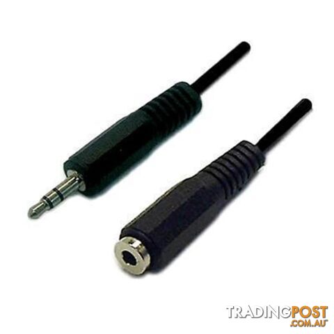 8WARE Stereo Male to Female Audio Extension Cable 2m - 8ware - 0757120406419 - BDC-QK-8055