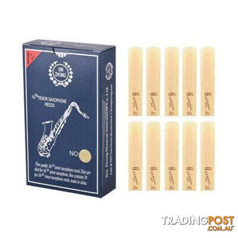 Normal Level 10-Bb Tenor Saxophone Sax Reeds Strength 2.5 for Beginners - 718760167788 - ZOE-I3990-2