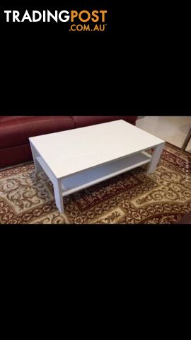 Wanted: Brand new in box timber rectangular coffee table colour white