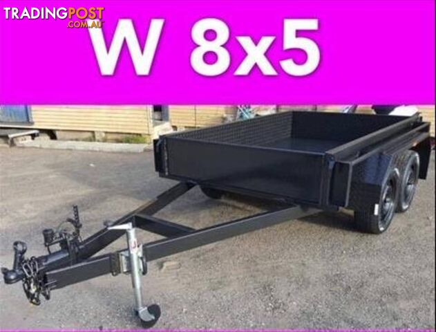 8x5 TANDEM TRAILER HEAVY DUTY 2ton FULL CHECKER PLATE LOCAL MADE