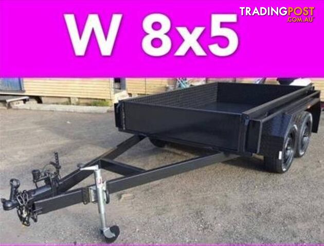 8x5 TANDEM TRAILER HEAVY DUTY 2ton FULL CHECKER PLATE LOCAL MADE