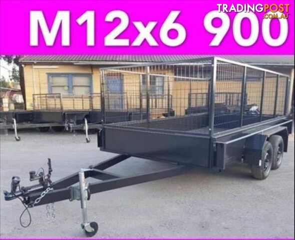 12x6 tandem trailer with cage extra heavy duty 2000kgs local made