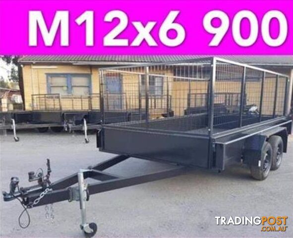 12x6 tandem trailer with cage extra heavy duty 2000kgs local made