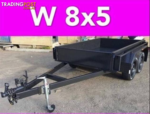 8x5 TANDEM TRAILER HEAVY DUTY 2ton FULL CHECKER PLATE LOCAL MADE