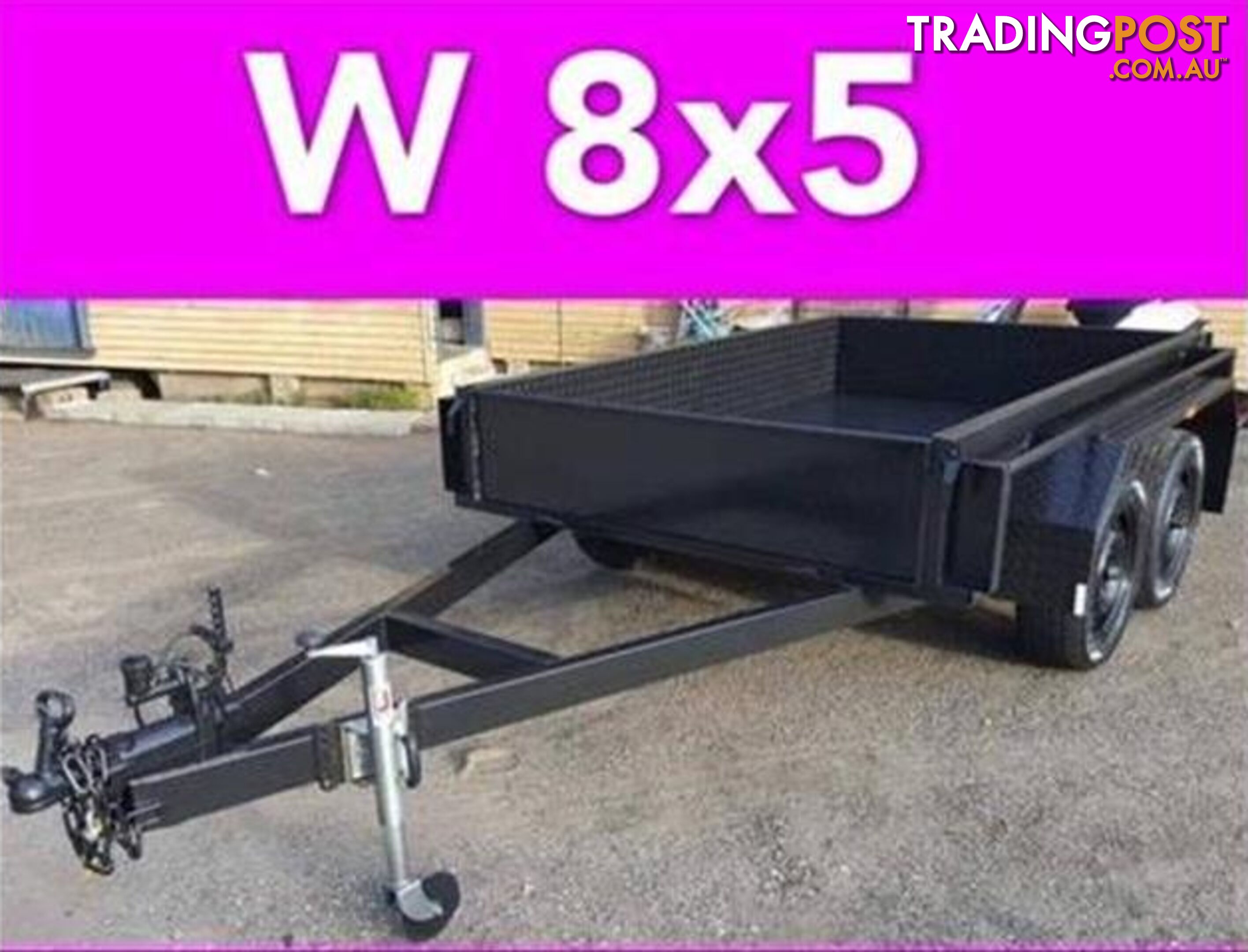 8x5 TANDEM TRAILER HEAVY DUTY 2ton FULL CHECKER PLATE LOCAL MADE