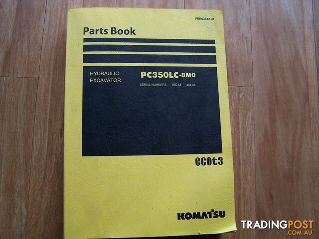 Komatsu Excavator Parts Book