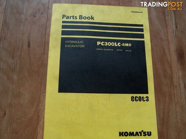 Komatsu Excavator Parts Book