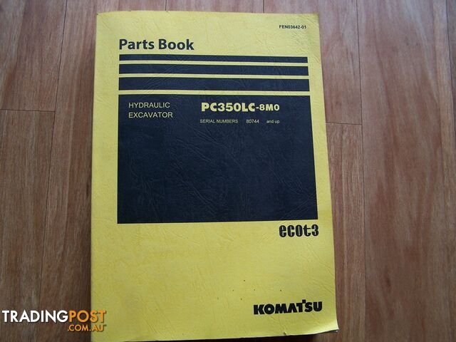 Komatsu Excavator Parts Book