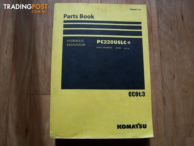 Komatsu Excavator Parts Book