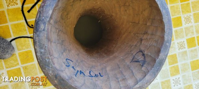 Djembe Drum 12in, Genuine Ghana handmade 24in high - photo 3 of 3