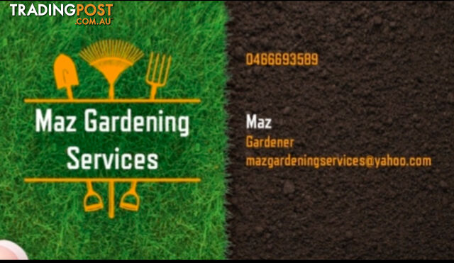 Maz gardening services