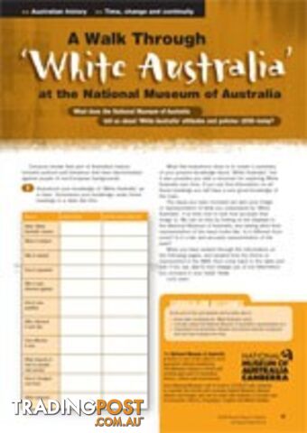 Taking a walk through the White Australia Policy at the National Museum of...