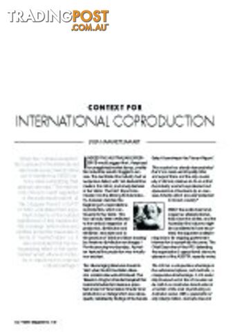 Context for International Coproduction