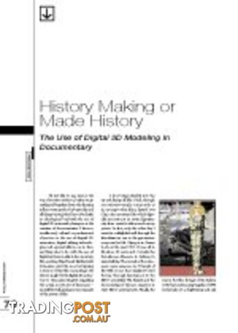 History Making or Made History: The Use of Digital 3D Modeling in Documentary