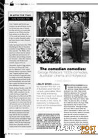 The Comedian Comedies: George Wallace's 1930s Comedies, Australian Cinema and...