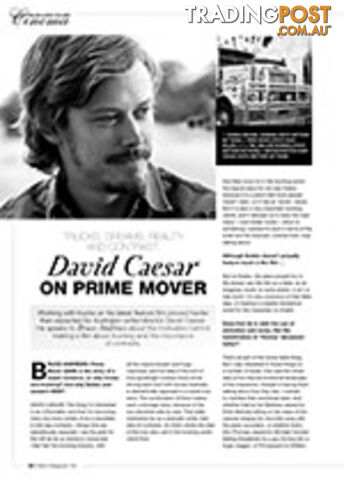 Trucks, Dreams, Reality and Contrast: David Caesar on Prime Mover