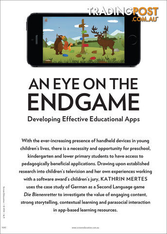An Eye on the Endgame: Developing Effective Educational Apps