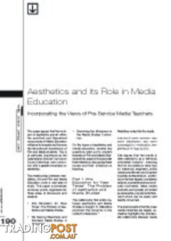 Aesthetics and Its Role in Media Education