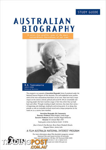 Australian Biography Series - BA Santamaria (Study Guide)