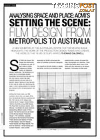 Analysing Space and Place: ACMI's Setting the Scene: Film Design from Metropolis to Australia
