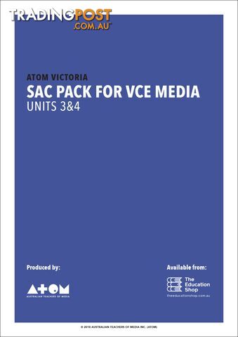 2018  SAC Pack For VCE Media Units 3&4