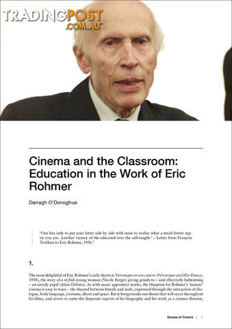 Cinema and the Classroom: Education in the Work of Eric Rohmer