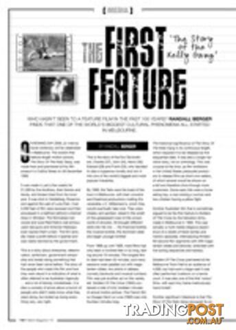 The First Feature: The Story of the Kelly Gang
