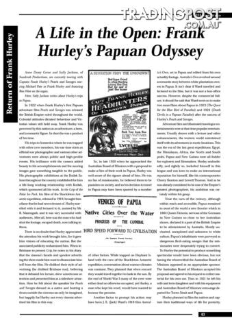 A Life in the Open: Frank Hurley's Papuan Odyssey