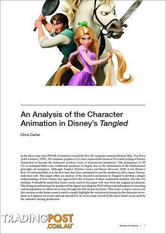 An Analysis of the Character Animation in Disney's 'Tangled'