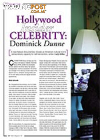 Hollywood Insider: Celebrity: Dominick Dunne