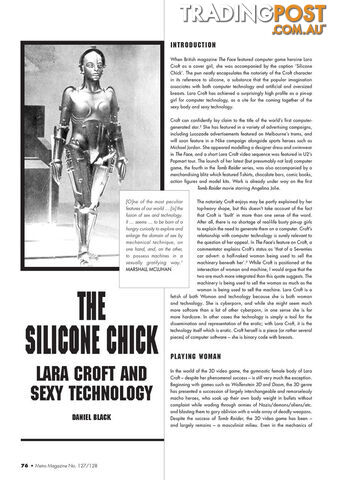 The Silicone Chick: Lara Croft and Sexy Technology
