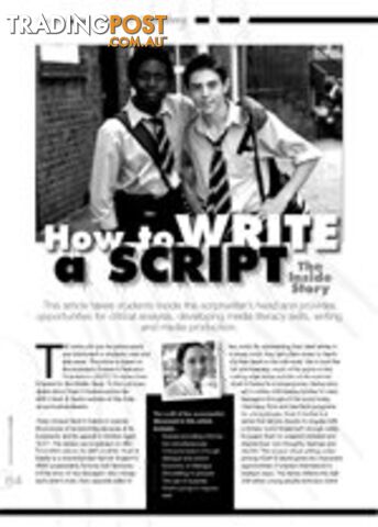 How to Write a Script: The Inside Story