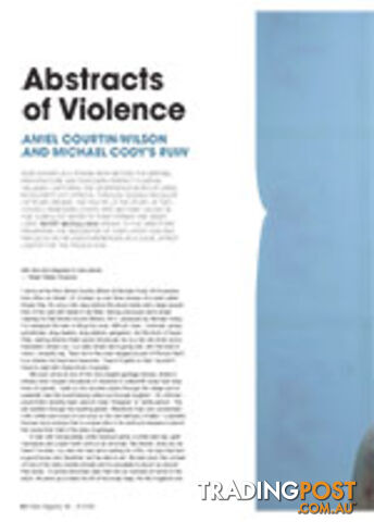 Abstracts of Violence: Amiel Courtin-Wilson and Michael Cody's Ruin