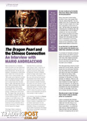 The Dragon Pearl and the Chinese Connection: An Interview with Mario...