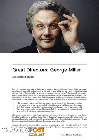 Great Directors: George Miller