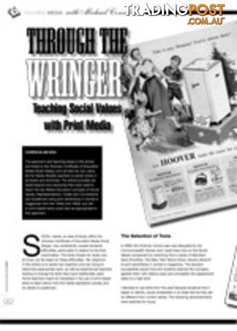 Through the Wringer: Teaching Social Values with Print Media