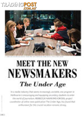 Meet the New Newsmakers: The Under Age